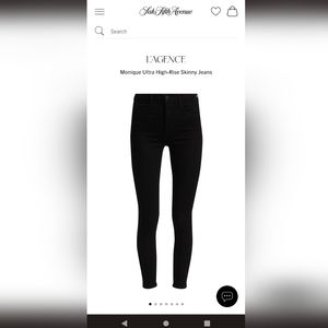 L'Agence Monique Ultra High Rise Skinny Jeans